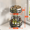 360 Rotating Spice Rack Tray NonSlip Kitchen Turntable Organizer 2
