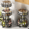360 Rotating Spice Rack Tray NonSlip Kitchen Turntable Organizer 0