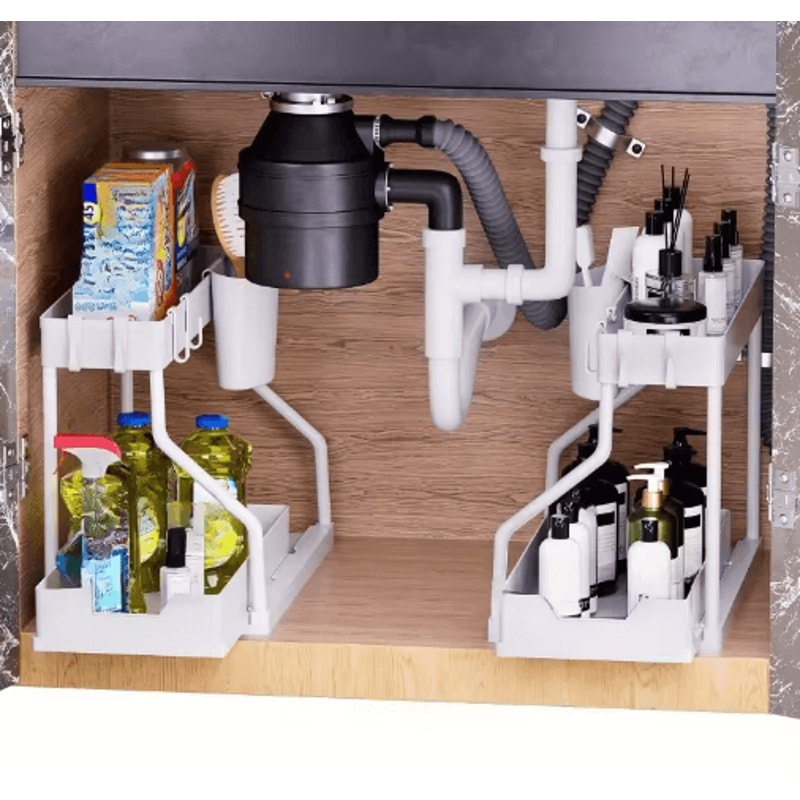 MultiLayer PullOut Storage Rack Sliding Kitchen Bathroom Organizer 6