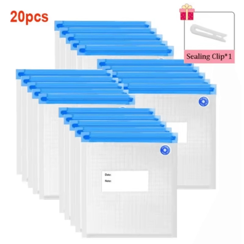 Reusable Vacuum Sealing Food Bags Air Valve FreshKeeping Storage Set 1
