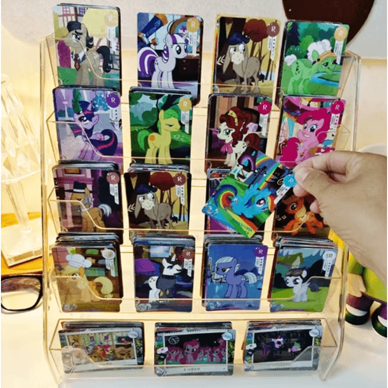Transparent Greeting Card Display Rack Desktop Organizer For Cards Gifts 3