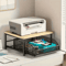Modern Wood Metal Microwave Storage Rack Space Saving Countertop Organizer 5