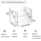 3Tier Acrylic Perfume Display Stand Transparent Cosmetic Organizer Shelf 1