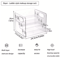 3Tier Acrylic Perfume Display Stand Transparent Cosmetic Organizer Shelf 1