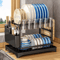 MultiFunction Dish Drying Rack Kitchen Bowl Chopsticks Storage Organizer 3