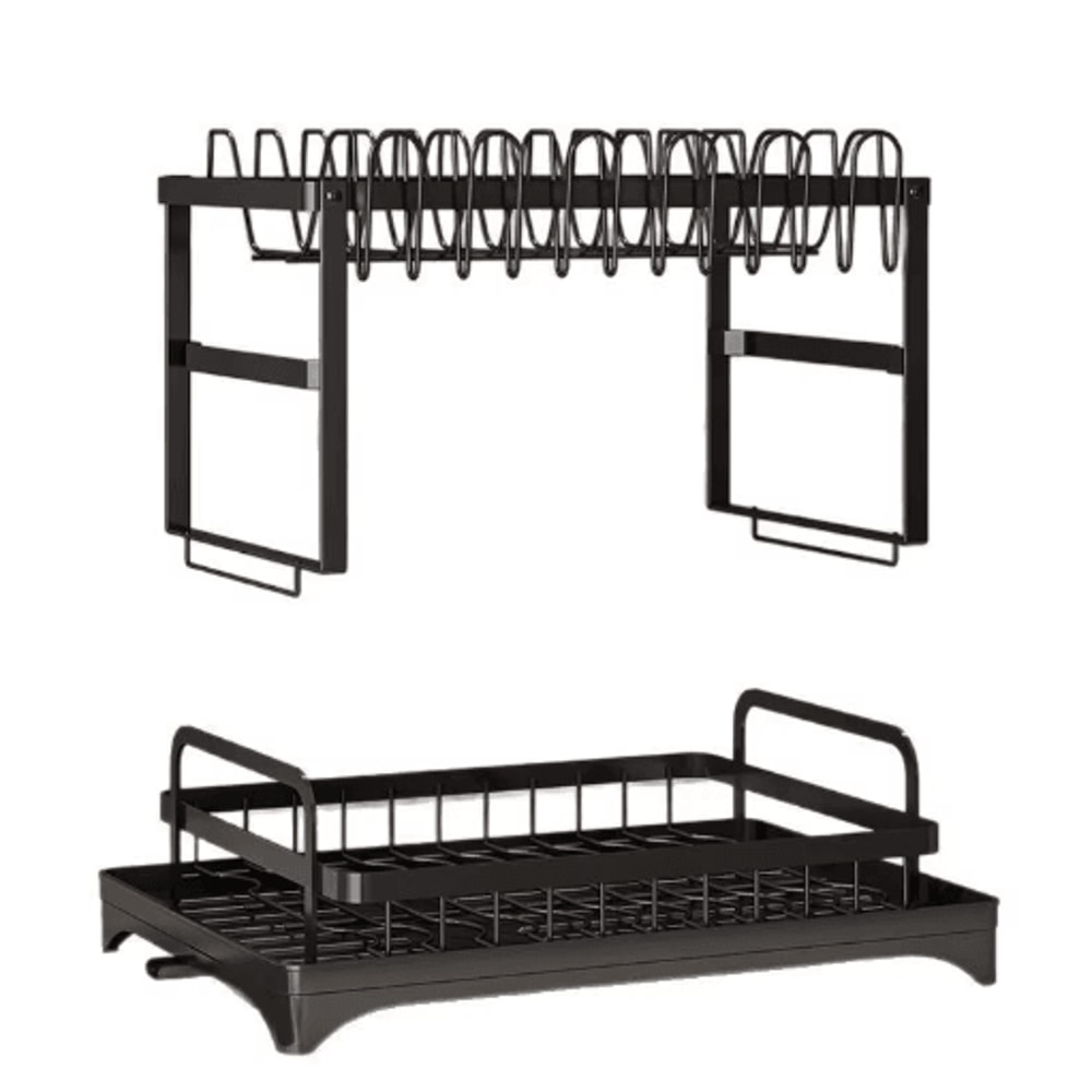 MultiFunction Dish Drying Rack Kitchen Bowl Chopsticks Storage Organizer 0