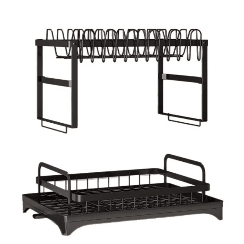 MultiFunction Dish Drying Rack Kitchen Bowl Chopsticks Storage Organizer 0