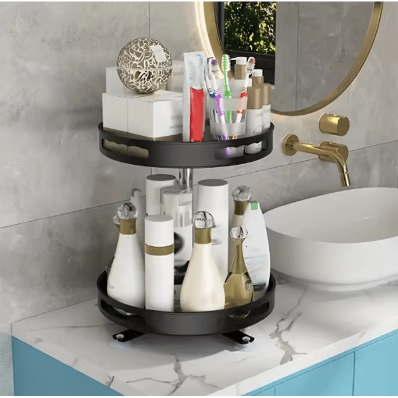 360 Rotating Storage Organizer Multi Purpose Countertop Storage Box 6