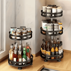 360° rotating storage organizer multi purpose countertop storage box