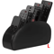 LMETJMA PU Leather Remote Control Holder 5 Compartment Desktop Organizer 3