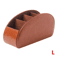 LMETJMA PU Leather Remote Control Holder 5 Compartment Desktop Organizer 5