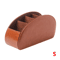 LMETJMA PU Leather Remote Control Holder 5 Compartment Desktop Organizer 9