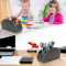 LMETJMA PU Leather Remote Control Holder 5 Compartment Desktop Organizer 11
