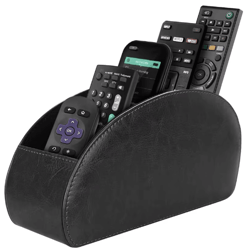 lmetjma pu leather remote control holder 5 compartment desktop organizer