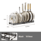 Adjustable Multi Layer Pot Dish Rack Retractable Carbon Steel Kitchen Organizer 2