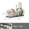 Adjustable Multi Layer Pot Dish Rack Retractable Carbon Steel Kitchen Organizer 4