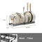 Adjustable Multi Layer Pot Dish Rack Retractable Carbon Steel Kitchen Organizer 4