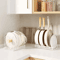 Adjustable Multi Layer Pot Dish Rack Retractable Carbon Steel Kitchen Organizer 7