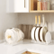 Adjustable Multi Layer Pot Dish Rack Retractable Carbon Steel Kitchen Organizer 7