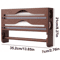Bamboo Foil Cling Film Dispenser 2Compartment Wall Mounted Kitchen Organizer 2