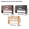 Bamboo Foil Cling Film Dispenser 2Compartment Wall Mounted Kitchen Organizer 7