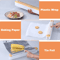 Magnetic Plastic Wrap Dispenser With Cutter Kitchen Foil Cling Film Organizer 14