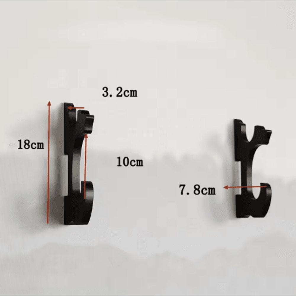 Wooden Katana Wall Mount Rack Samurai Sword Weapon Display Shelf 1