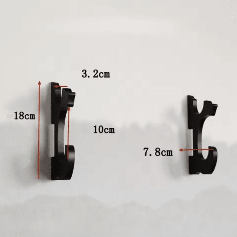 Wooden Katana Wall Mount Rack Samurai Sword Weapon Display Shelf 1