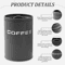 Airtight Coffee Tea Sugar Canister Set 3pcs Kitchen Countertop Storage Jars 10