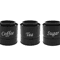 Airtight Coffee Tea Sugar Canister Set 3pcs Kitchen Countertop Storage Jars 2