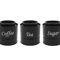Airtight Coffee Tea Sugar Canister Set 3pcs Kitchen Countertop Storage Jars 2