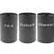 Airtight Coffee Tea Sugar Canister Set 3pcs Kitchen Countertop Storage Jars 3