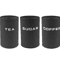 Airtight Coffee Tea Sugar Canister Set 3pcs Kitchen Countertop Storage Jars 4
