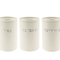 Airtight Coffee Tea Sugar Canister Set 3pcs Kitchen Countertop Storage Jars 5