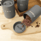 Airtight Coffee Tea Sugar Canister Set 3pcs Kitchen Countertop Storage Jars 0