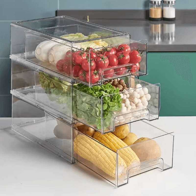 DrawerType Refrigerator Storage Box FreshKeeping Food Organizer 7