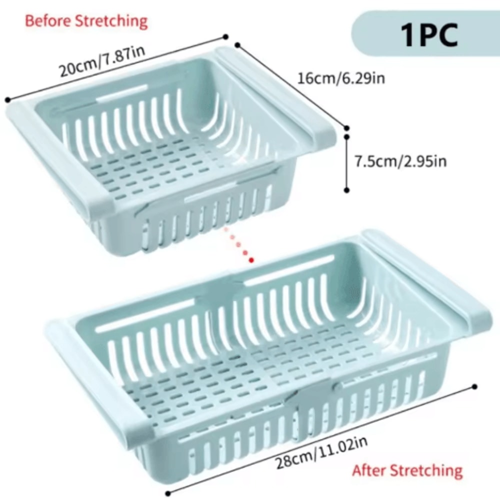 PullOut Refrigerator Drawer Organizer UnderShelf Fridge Storage Tray 1