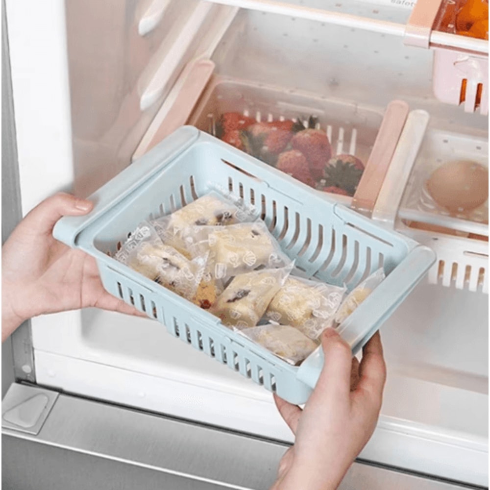 PullOut Refrigerator Drawer Organizer UnderShelf Fridge Storage Tray 6