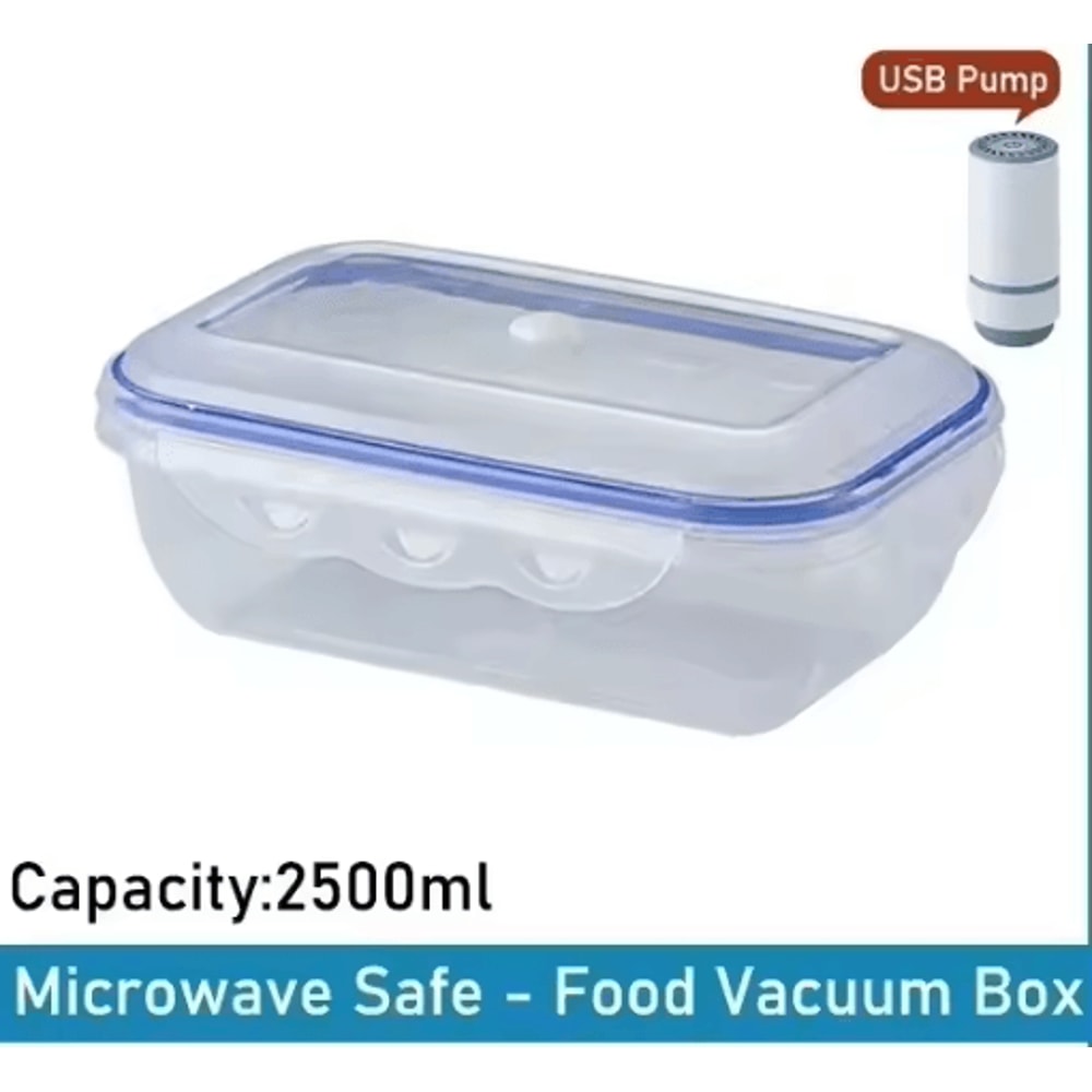 Vacuum Food Storage Container Airtight Fridge Organizer FreshKeeping Box 10