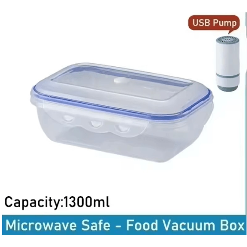 Vacuum Food Storage Container Airtight Fridge Organizer FreshKeeping Box 11
