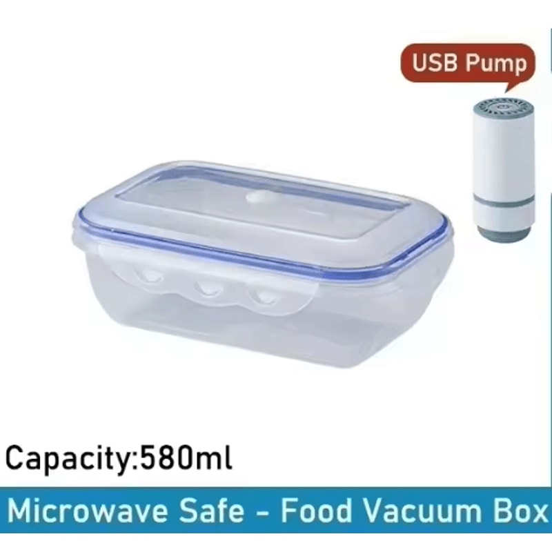 Vacuum Food Storage Container Airtight Fridge Organizer FreshKeeping Box 12