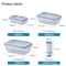 Vacuum Food Storage Container Airtight Fridge Organizer FreshKeeping Box 19