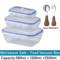 Vacuum Food Storage Container Airtight Fridge Organizer FreshKeeping Box 6