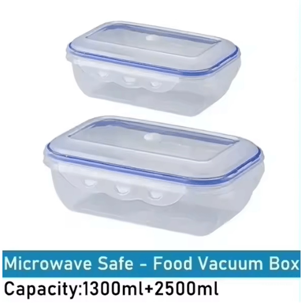 Vacuum Food Storage Container Airtight Fridge Organizer FreshKeeping Box 7
