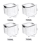 5Piece Airtight Food Storage Container Set Stackable Kitchen Organizer Jars 11