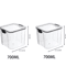 5Piece Airtight Food Storage Container Set Stackable Kitchen Organizer Jars 12