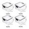 5Piece Airtight Food Storage Container Set Stackable Kitchen Organizer Jars 14