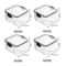 5Piece Airtight Food Storage Container Set Stackable Kitchen Organizer Jars 14