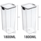 5Piece Airtight Food Storage Container Set Stackable Kitchen Organizer Jars 4