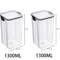 5Piece Airtight Food Storage Container Set Stackable Kitchen Organizer Jars 6